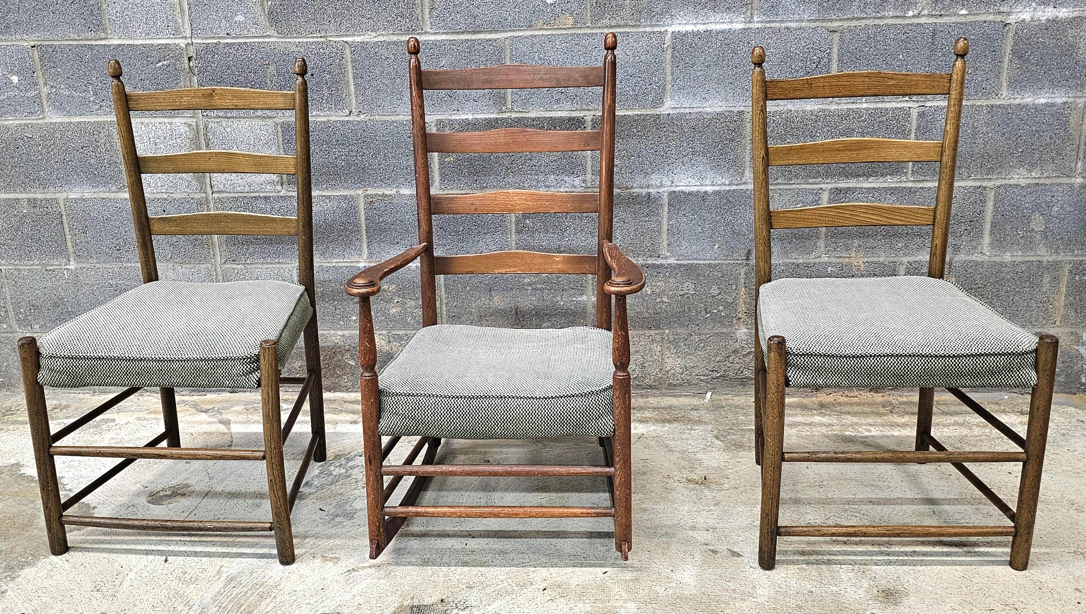 Paire de Stickley Co. Chaises d'appoint en châtaignier de type Shaker, NYC vers 1910 en vente 2