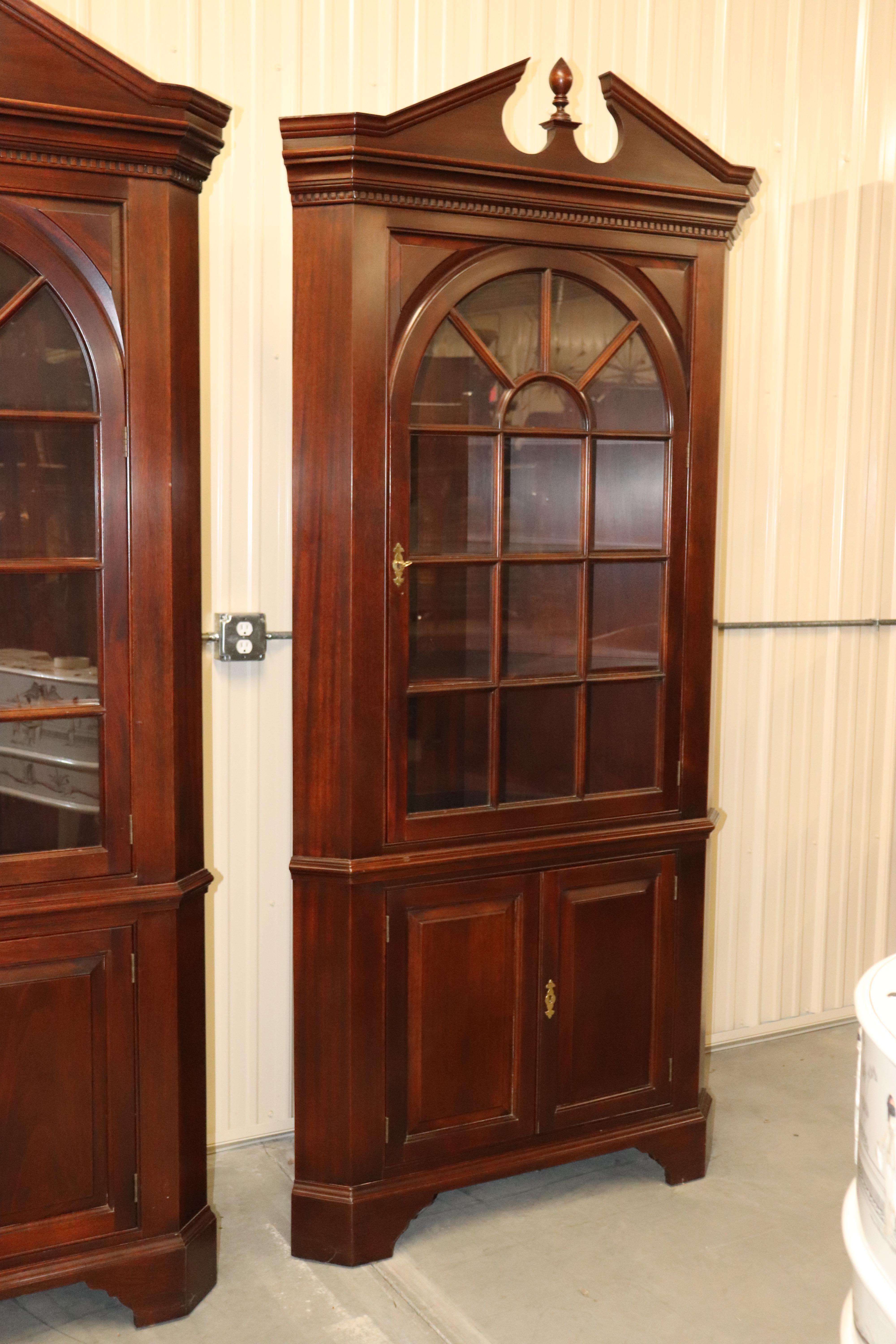 federal style china cabinet