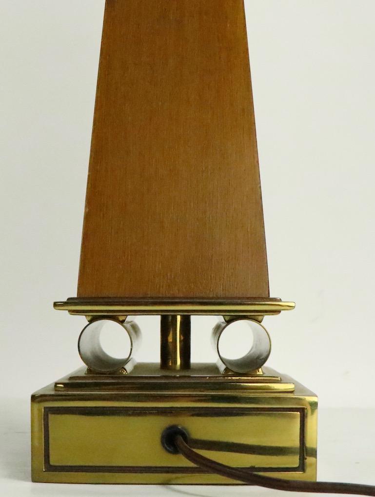 Brass Pair of Stiffel Lamps After Parzinger