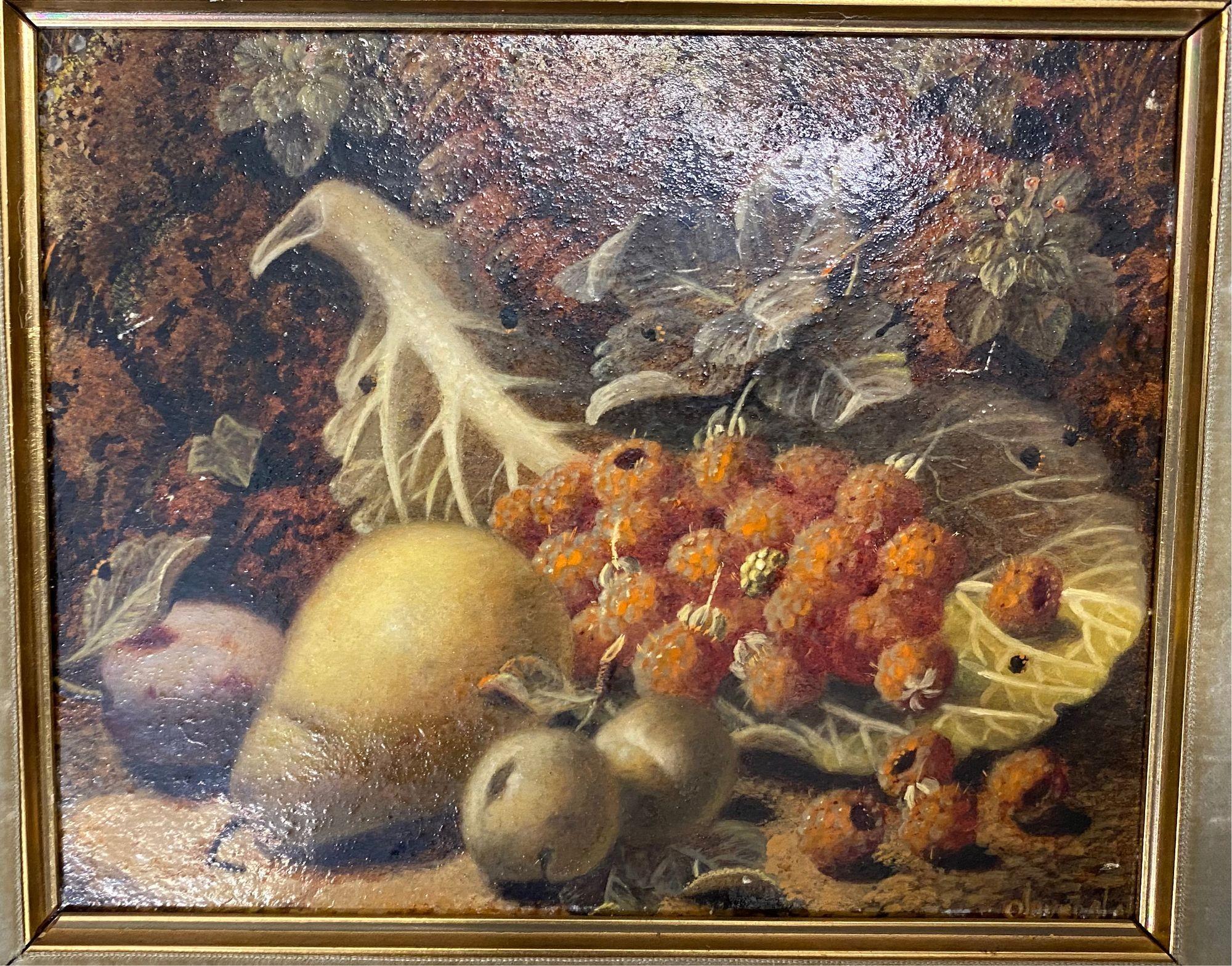 Pair Still Life Oil Paintings by Oliver Clare In Good Condition For Sale In Brighton, Sussex
