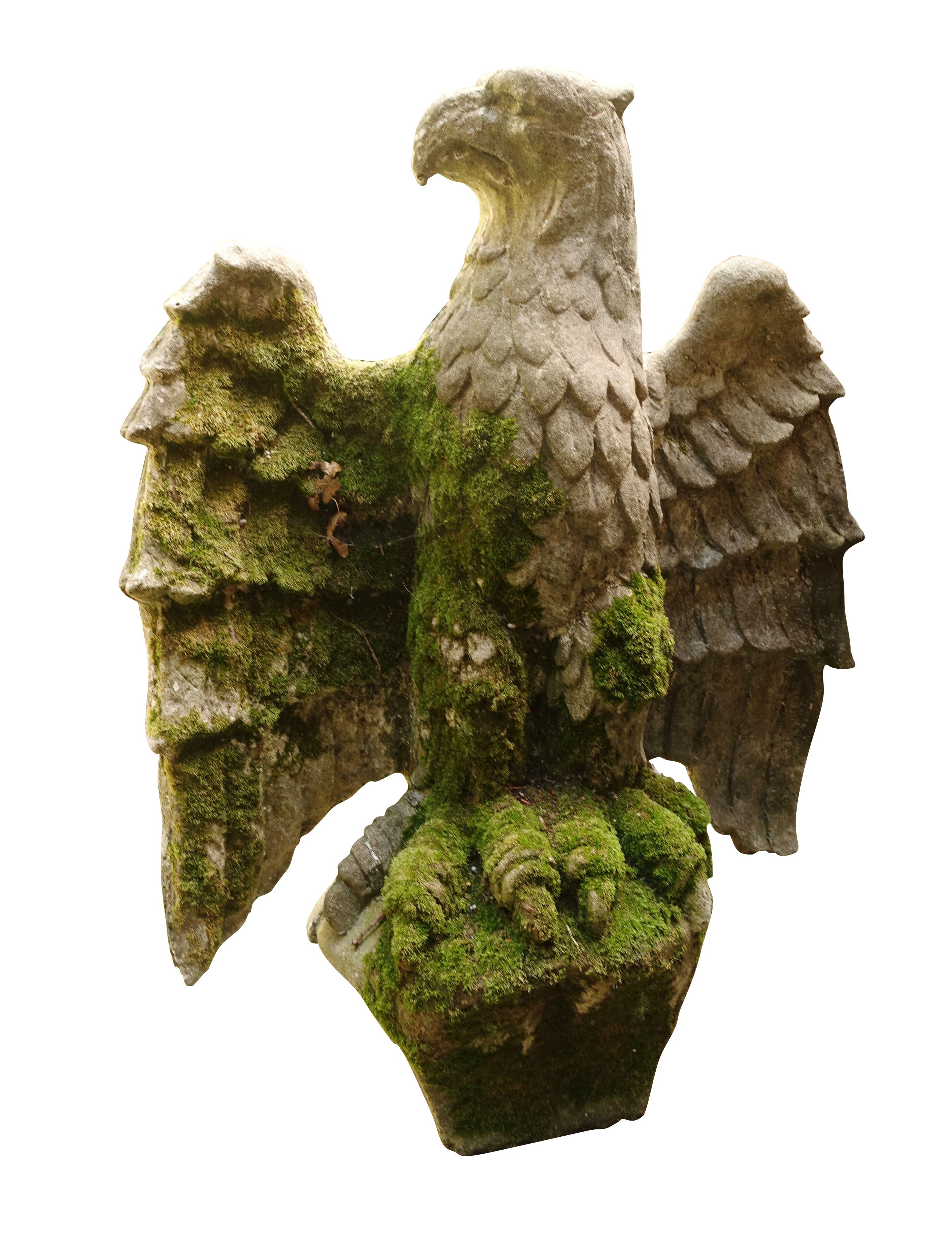 English pair of weathered reconstituted stone eagles, circa 1820
Arriving December