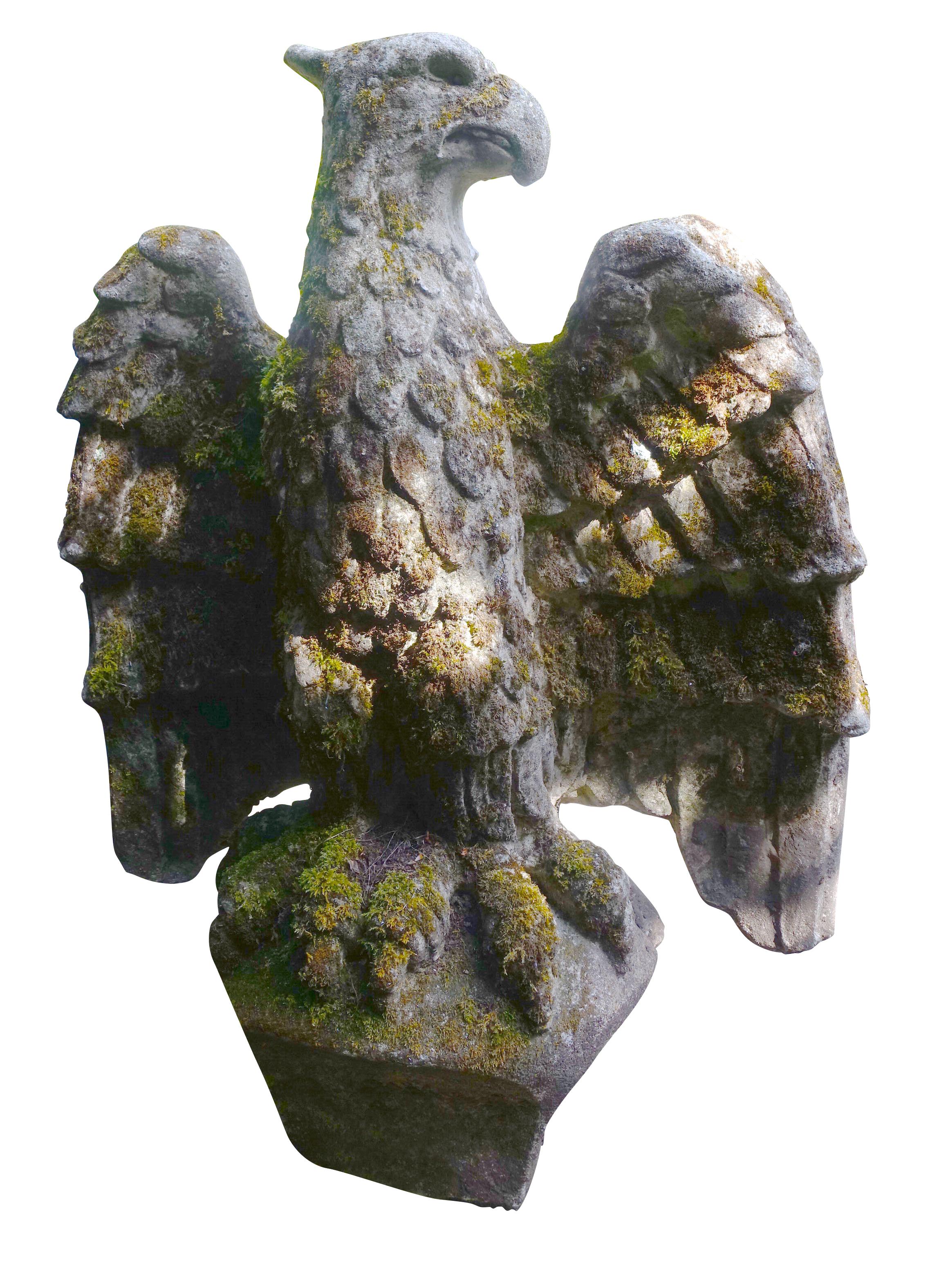 English Pair Stone Eagles, England, circa 1820