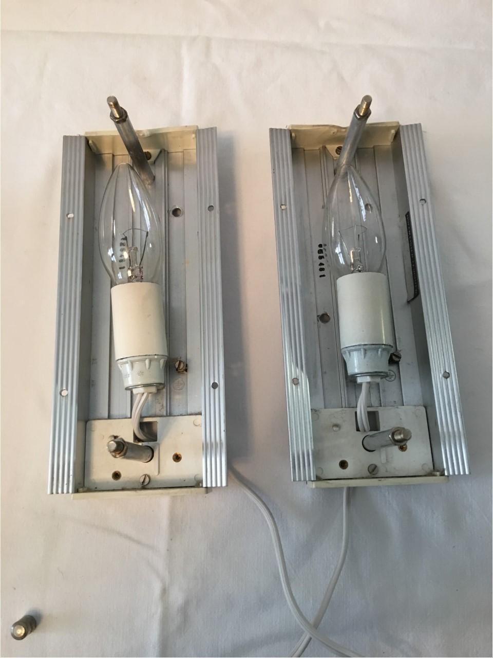 Pair of Structure Glass Sconces by Hoffmeister Leuchten of Germany For Sale 3