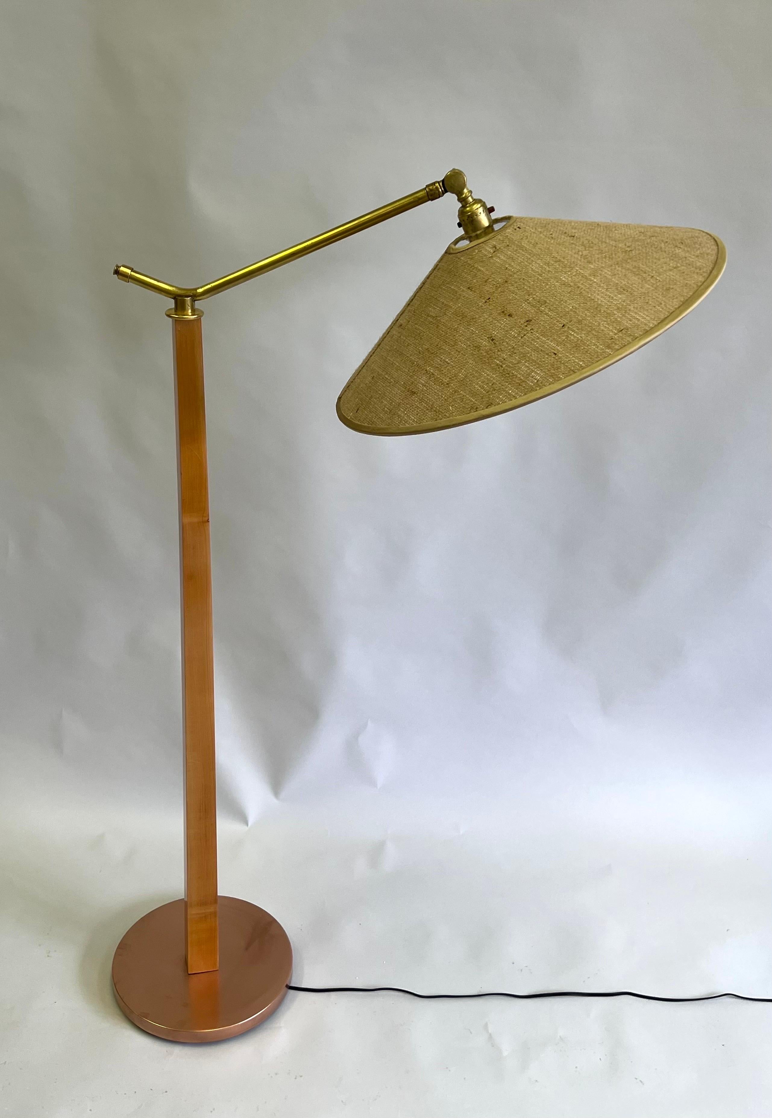 Hand-Crafted Pair Studio Craft / Modern Craftsman Floor Lamps, Pierre Guariche, 1947 For Sale