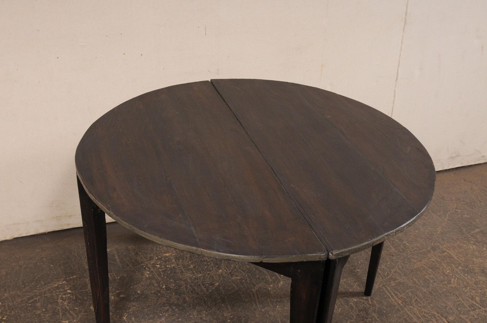 Pair Swedish Demi-Lunes (or Joined as a Center Table), Early 20th C. For Sale 2