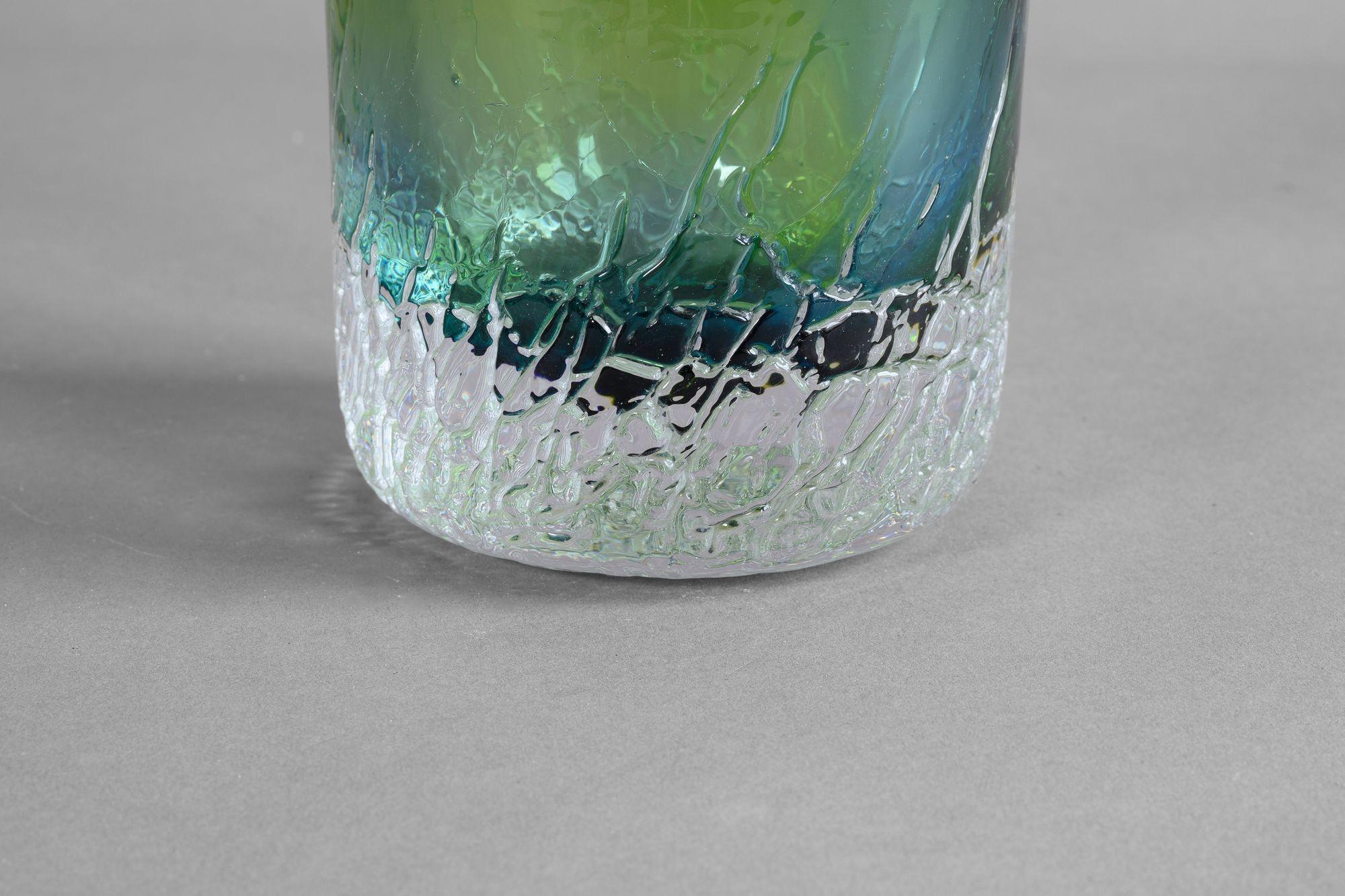 Pair Swedish Glass Vases For Sale 4