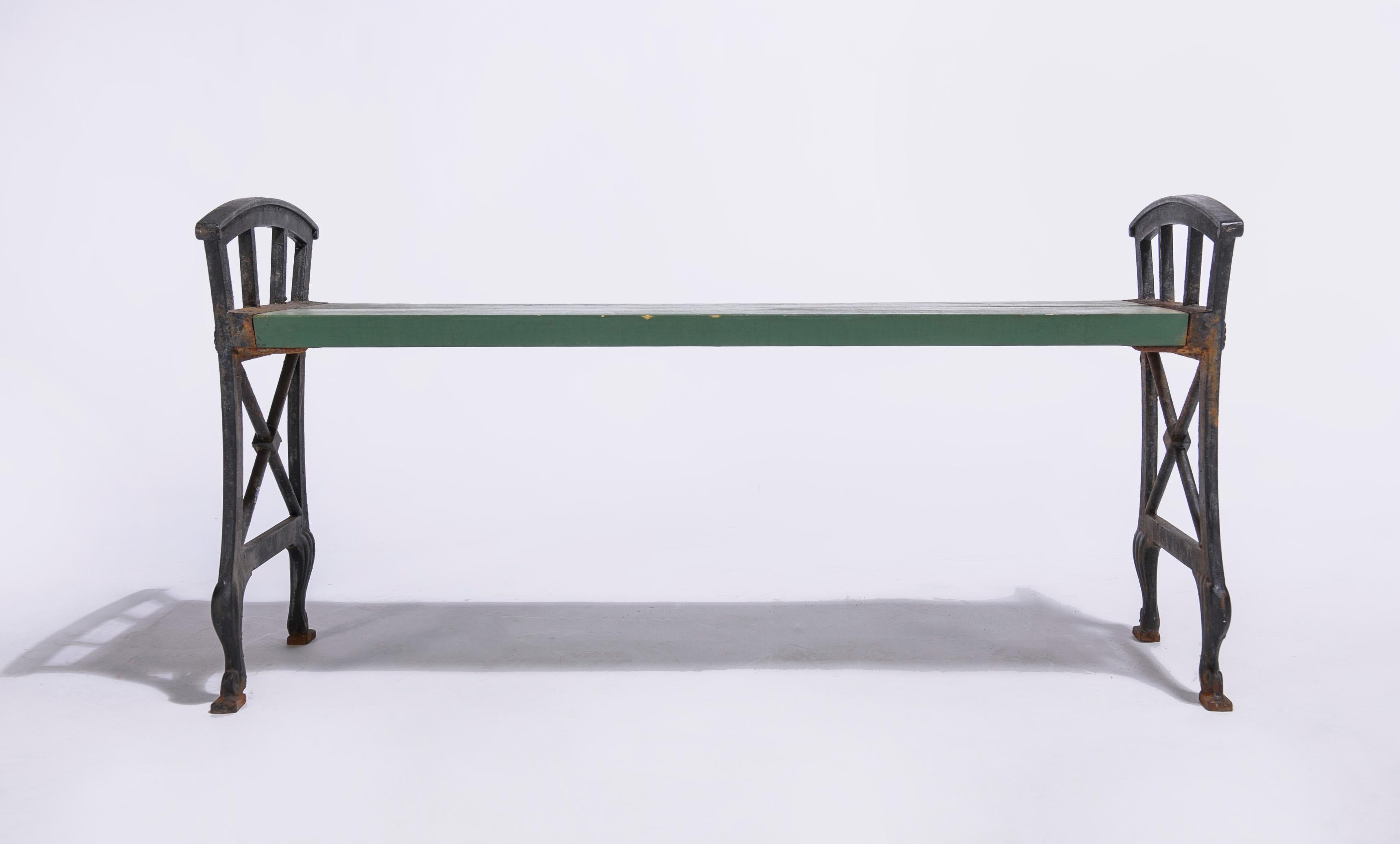 Pair of Swedish Outdoor Benches by Folke Bensow, 1920s 2