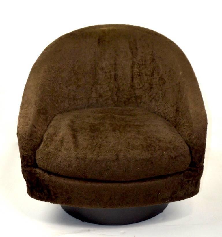 American Pair of Swivel Chair by Baughman for Lane