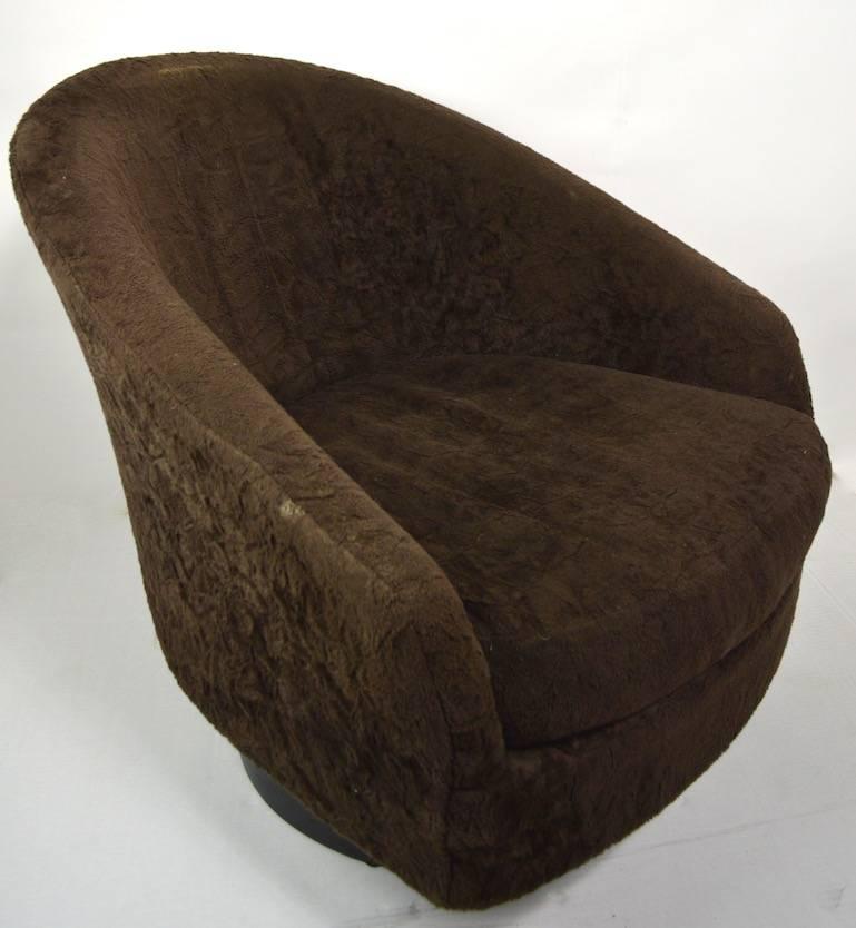 20th Century Pair of Swivel Chair by Baughman for Lane