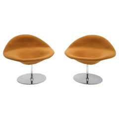 Vintage Pair Swivel Lounge Chairs Model 421 by Pierre Paulin for Artifort, 1970s