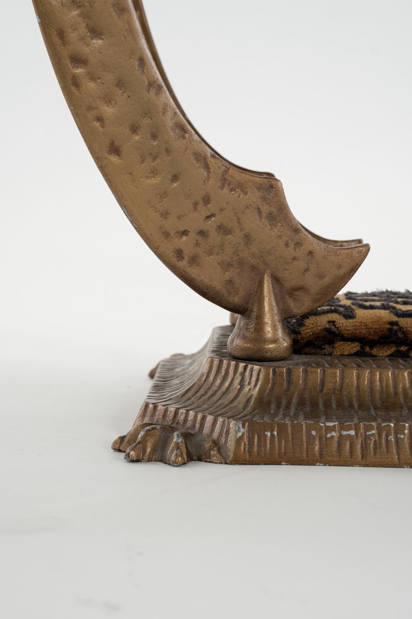 Hollywood Regency Pair Sword Tabourets