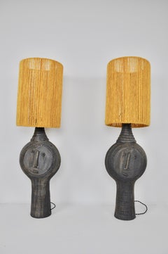 Pair of Table Lamp by Dominique Pouchain