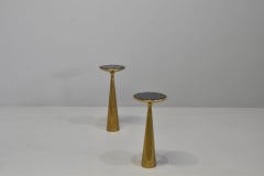 Pair Table Mod.1176 Designed Max Ingrand for Fontana Arte Published and Signed