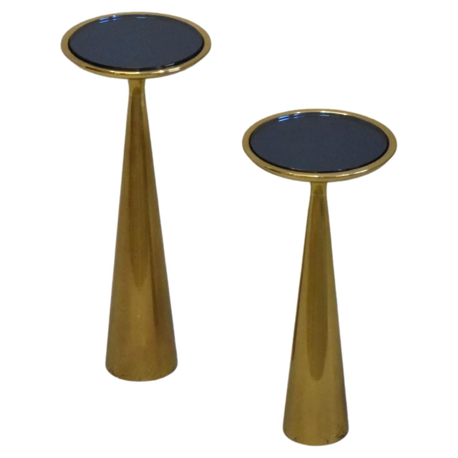 Pair Table Mod.1176 Designed Max Ingrand for Fontana Arte Published and Signed For Sale