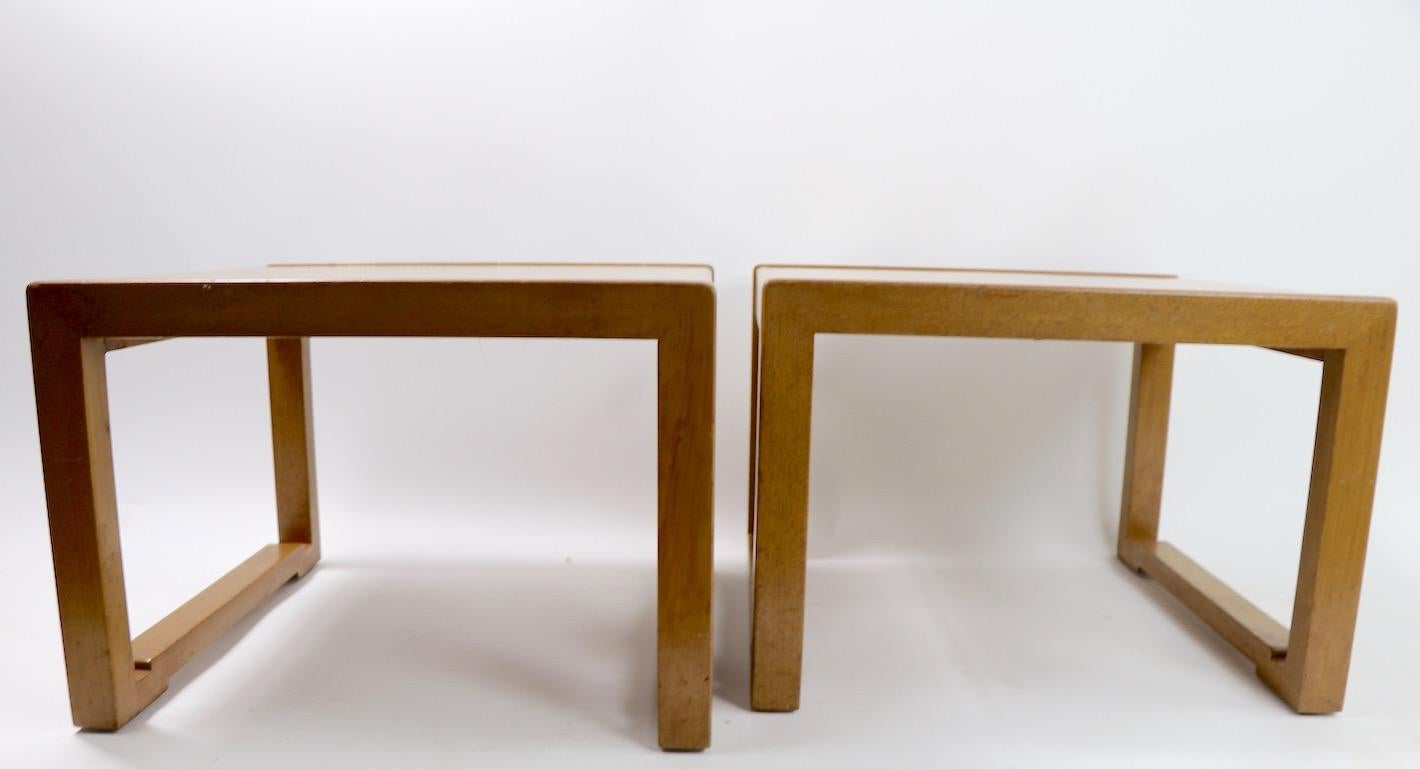 Mid-Century Modern Pair of Tables designed by Wormley for Dunbar