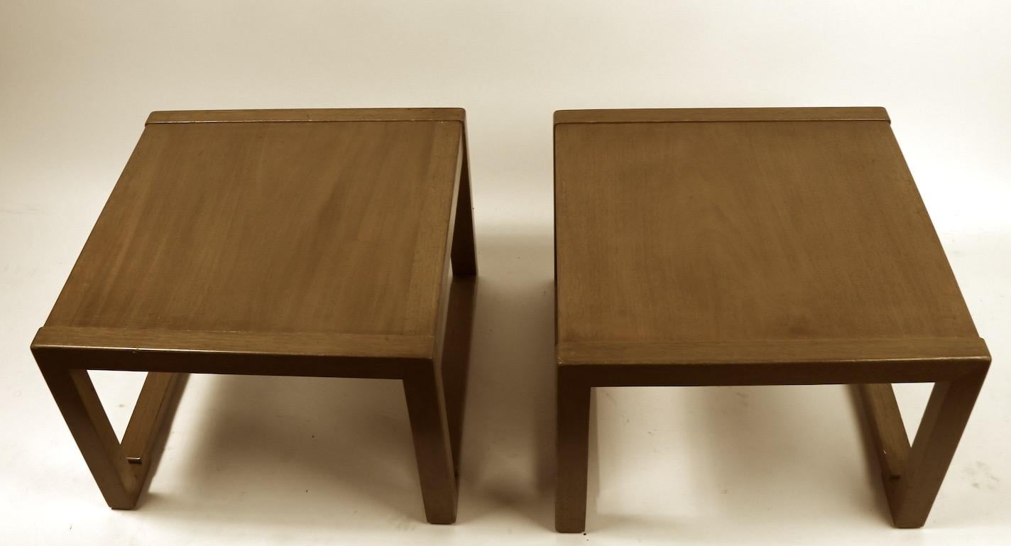 American Pair of Tables designed by Wormley for Dunbar