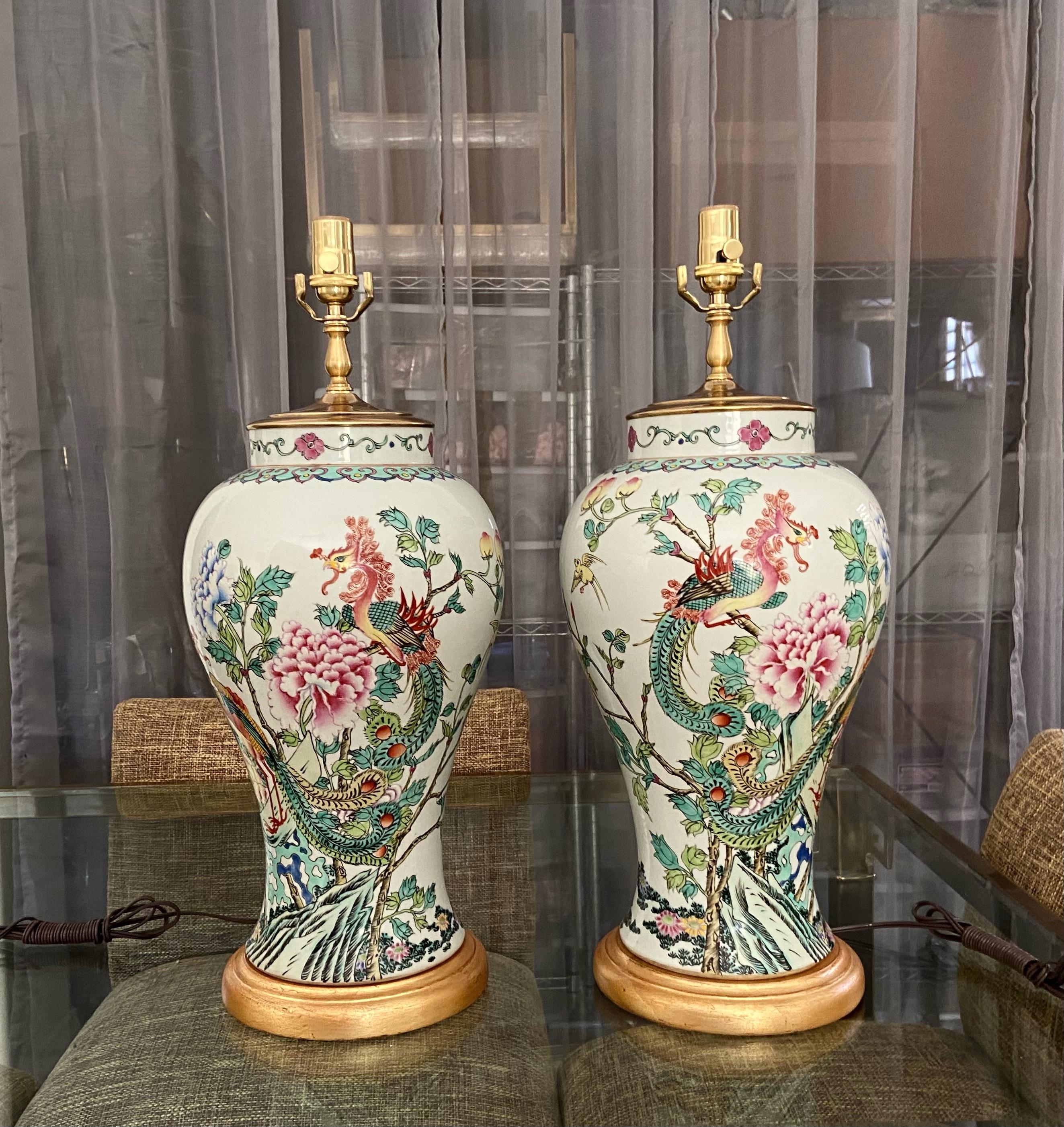 chinese porcelain table lamps