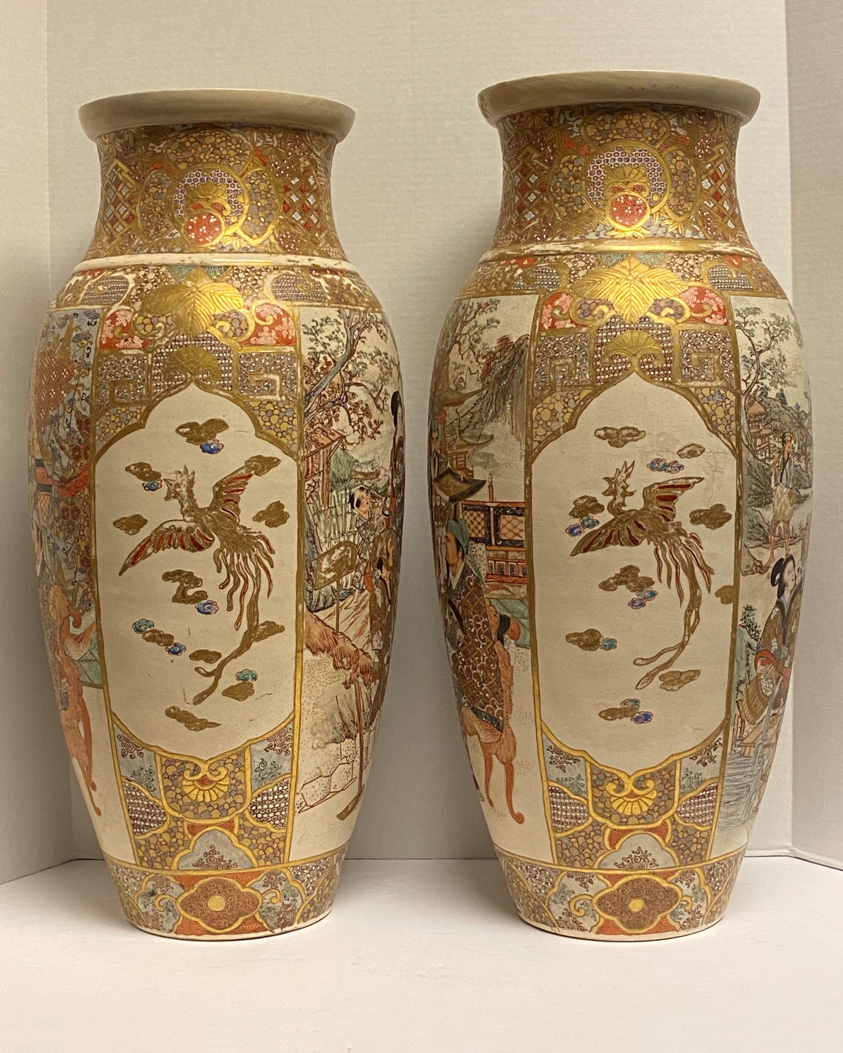 tall japanese vases
