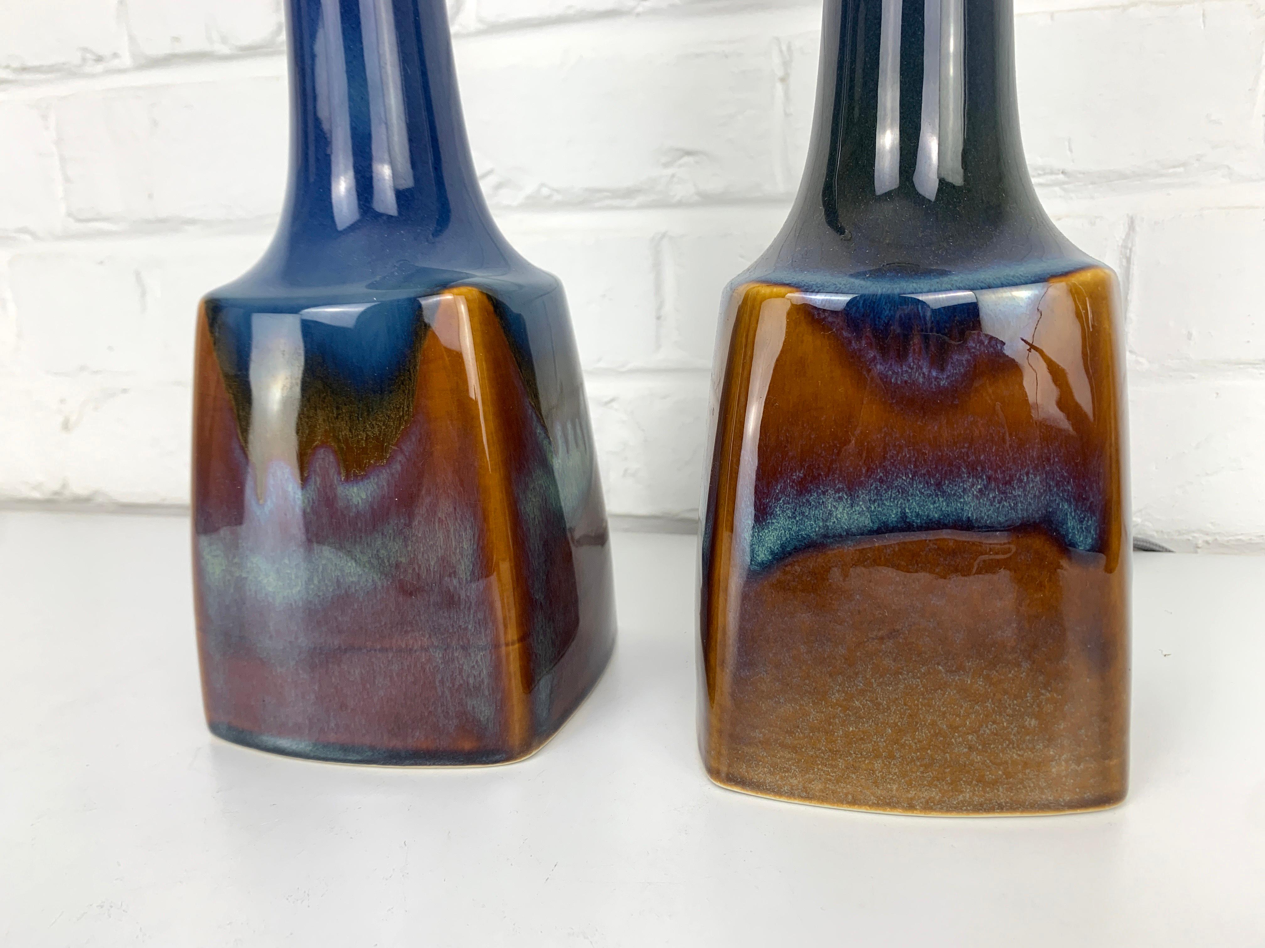 Paire de lampes de table en céramique Søholm Stentøj 941 par Einar Johansen en vente 1