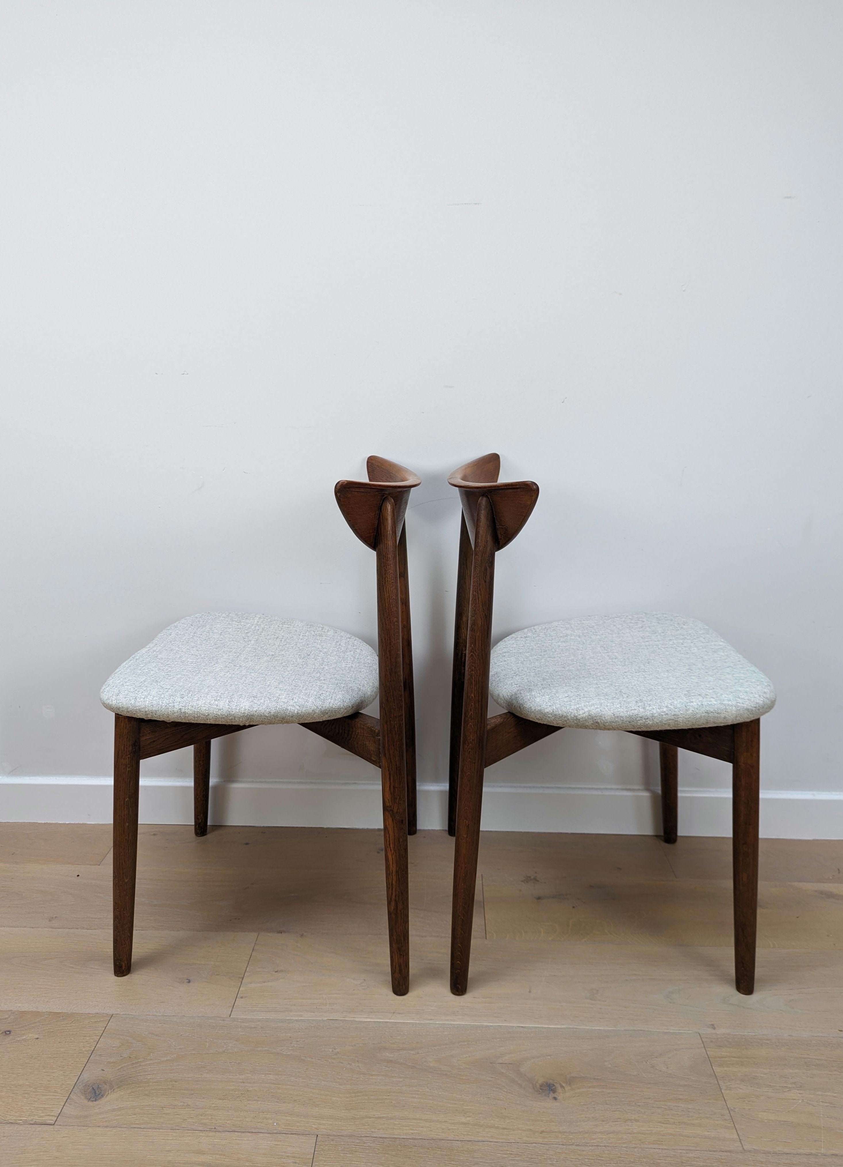 Pair Teak Dining Chairs by Harry Østergaard for Randers Møbelfabrik For Sale 7