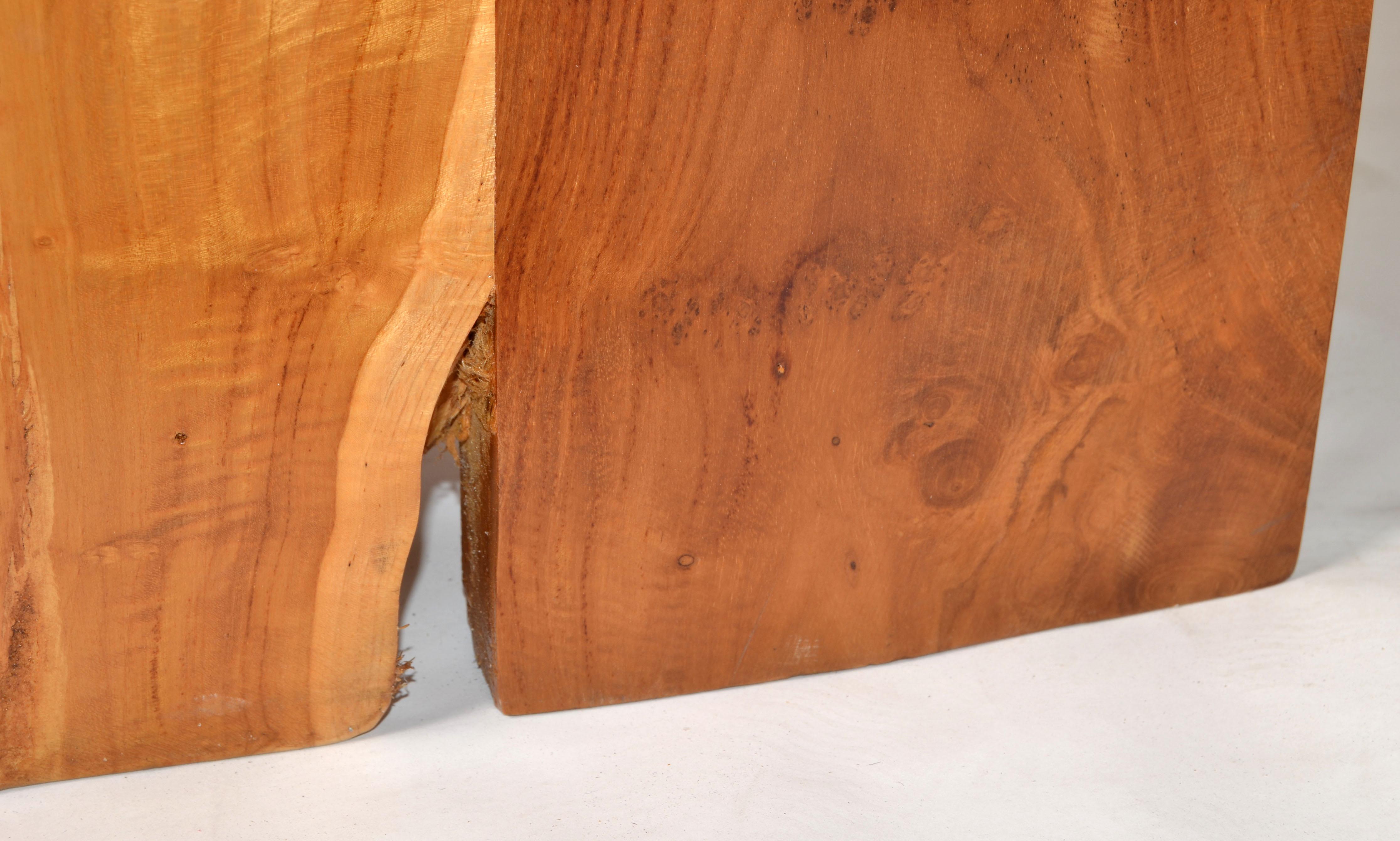 Pareja, Tablero de Madera de Teca Natural Mesilla de Noche Orgánica Moderna Indonesia en venta 3
