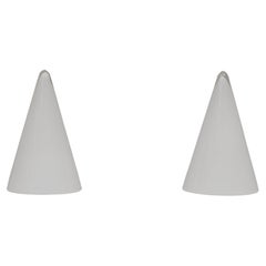 coppia di lampade da tavolo in vetro Teepee  Francia anni '70