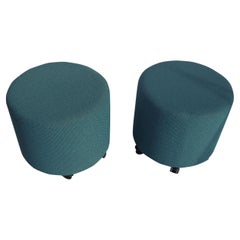 Used Pair Teknion Collaborative Ottomans