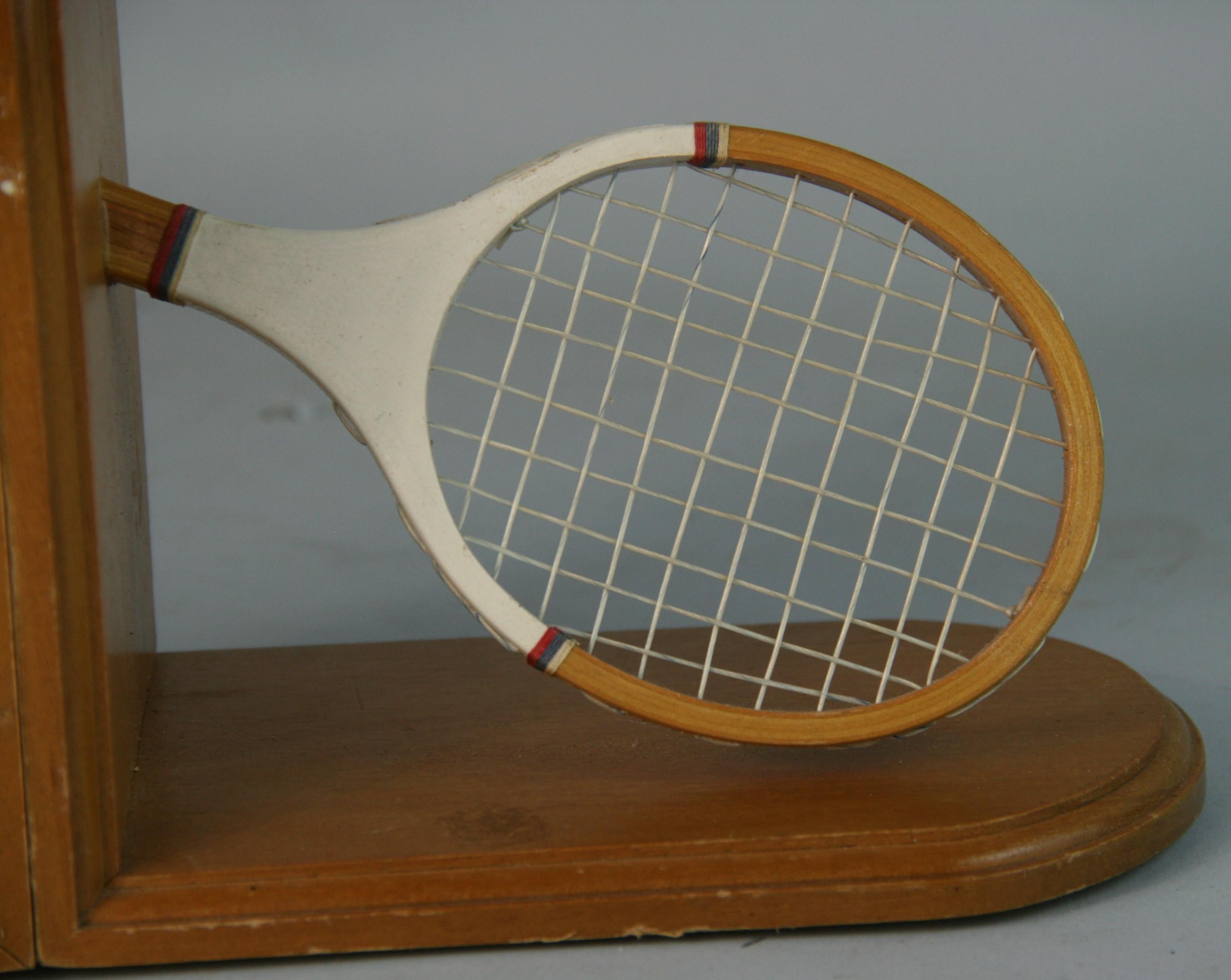 Pair Tennis Bookends In Good Condition In Douglas Manor, NY