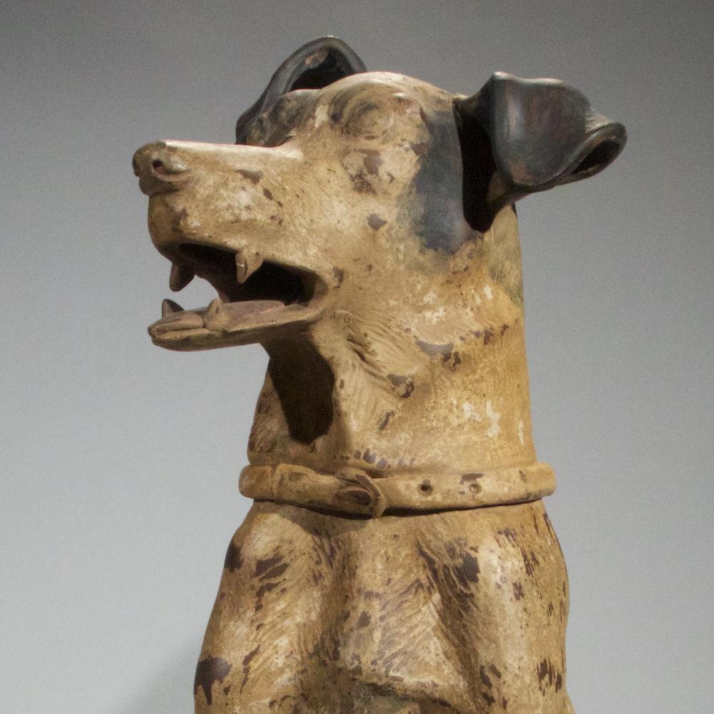 Unknown Pair of Terracotta Hounds
