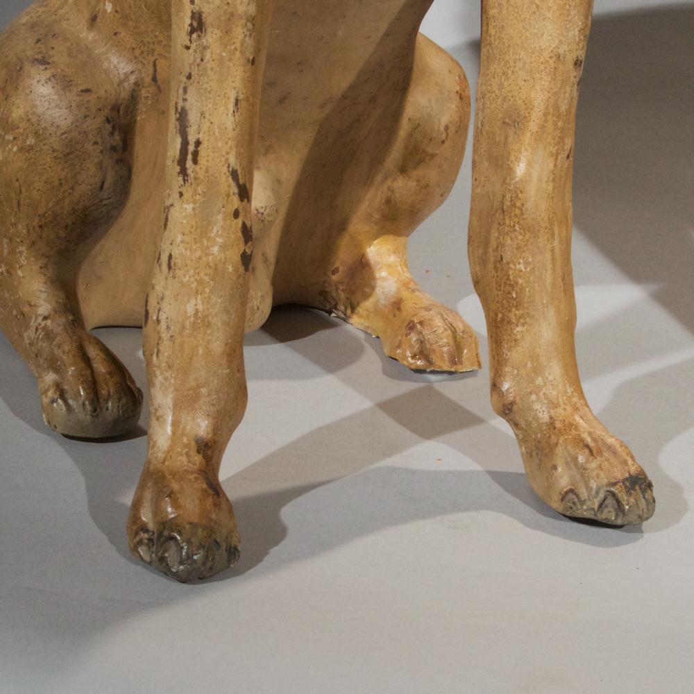 Pair of Terracotta Hounds 1