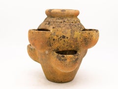 Pair Terracotta Strawberry Pots, France Mid 20th Century