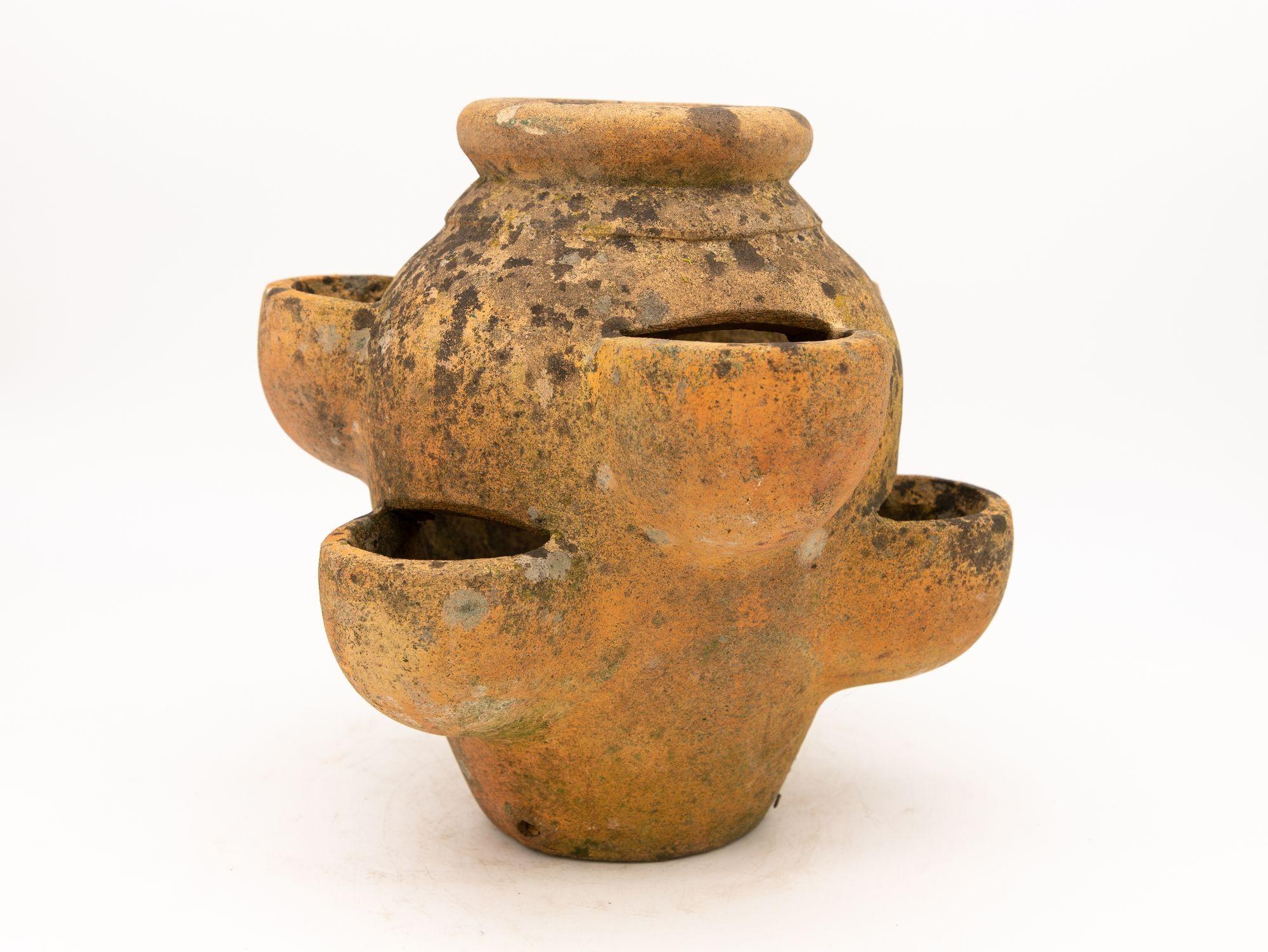 terracotta strawberry planter