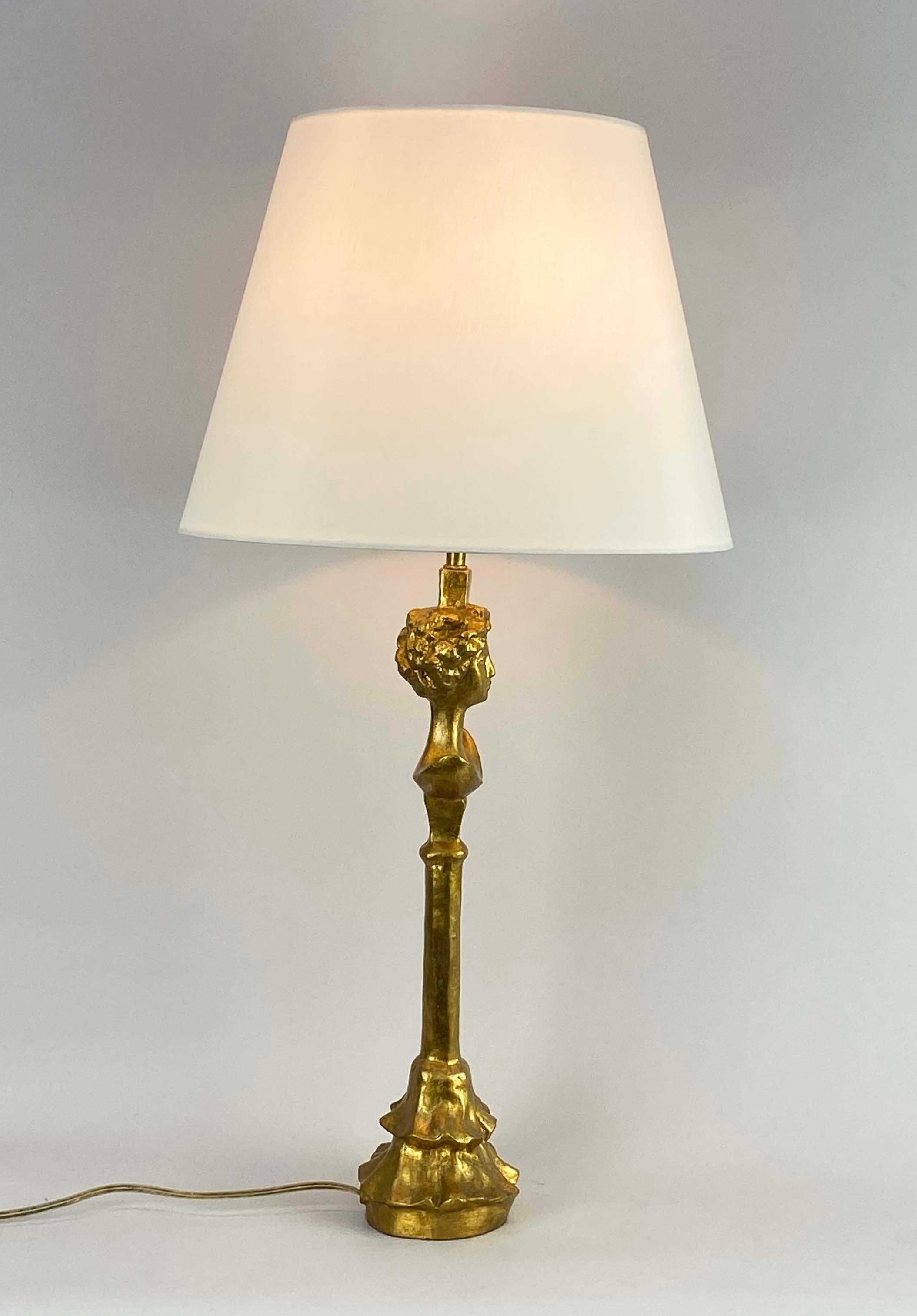 Paire de lampes de table Tete de Femme d'après Alberto Giacometti---Rockefeller Collection en vente 6