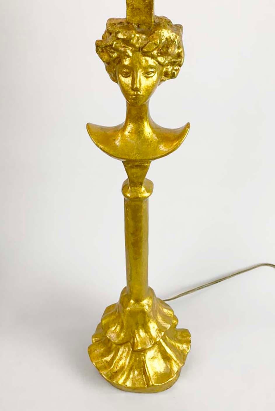 Paire de lampes de table Tete de Femme d'après Alberto Giacometti---Rockefeller Collection en vente 9