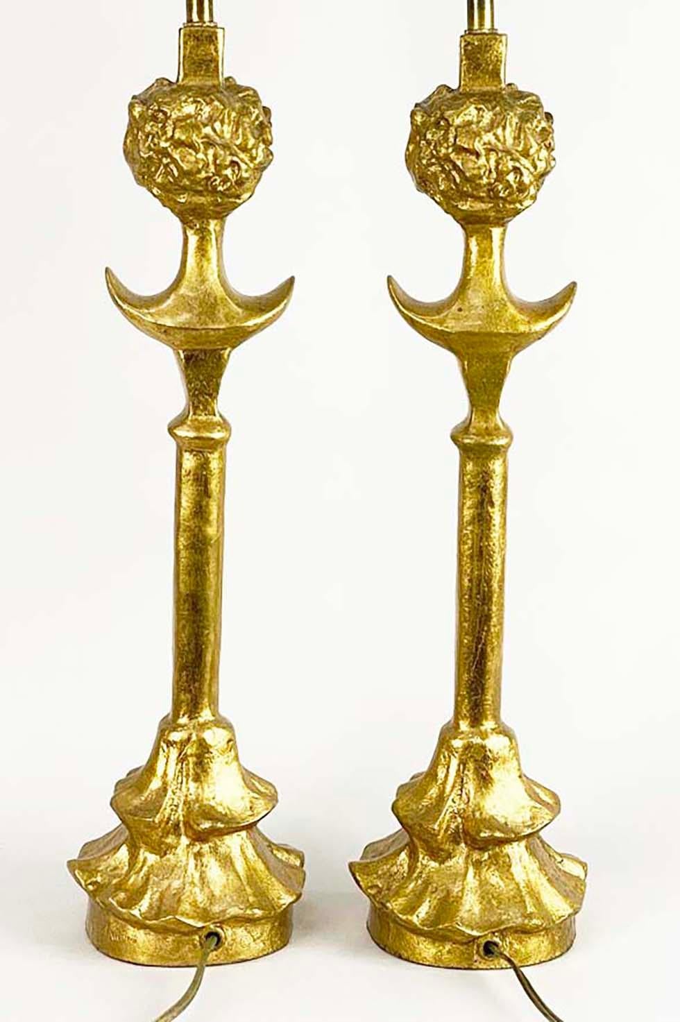 Paire de lampes de table Tete de Femme d'après Alberto Giacometti---Rockefeller Collection en vente 10