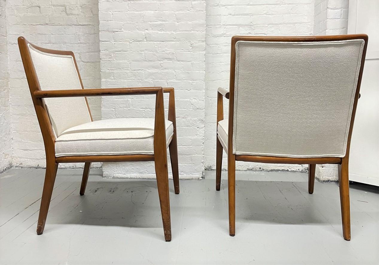 Pair T.H. Robsjohn-Gibbings Armchairs In Good Condition For Sale In New York, NY