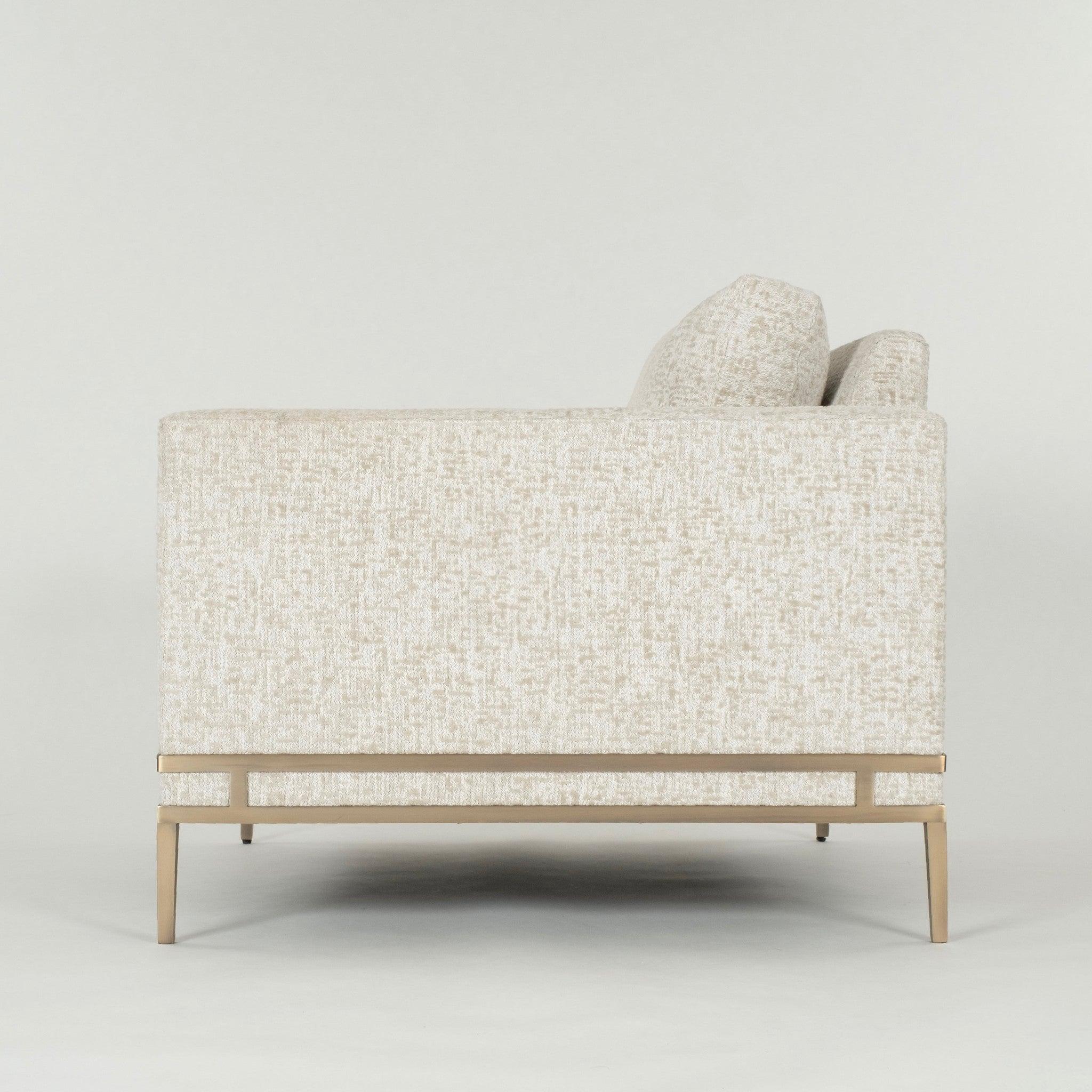 Paar Thayer Coggin Manolo Ecru-Weiße Loungesessel, Paar im Angebot 2