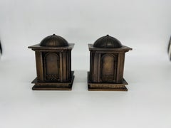 Pair, “The Borghese” Bronze Grand Tour Style Capital Bookends