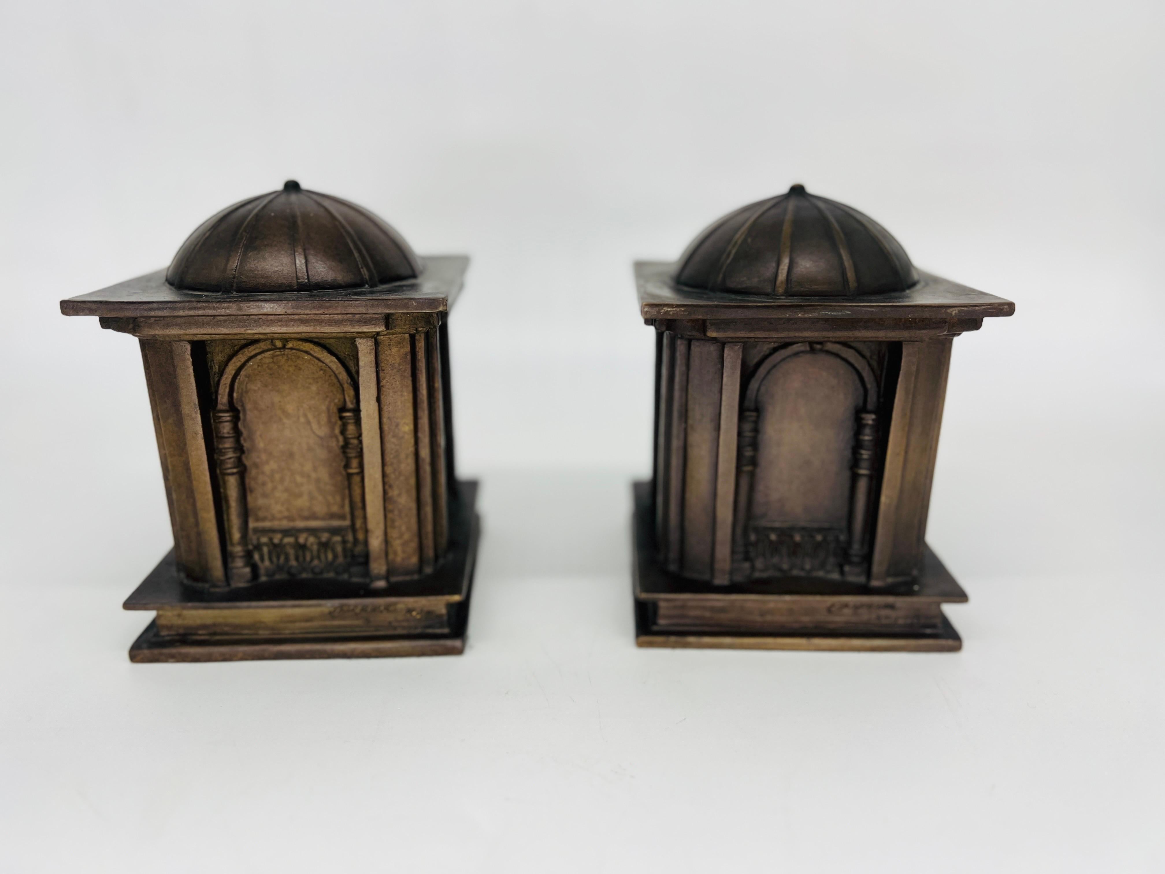 Pair, “The Borghese” Bronze Grand Tour Style Capital Bookends For Sale 2