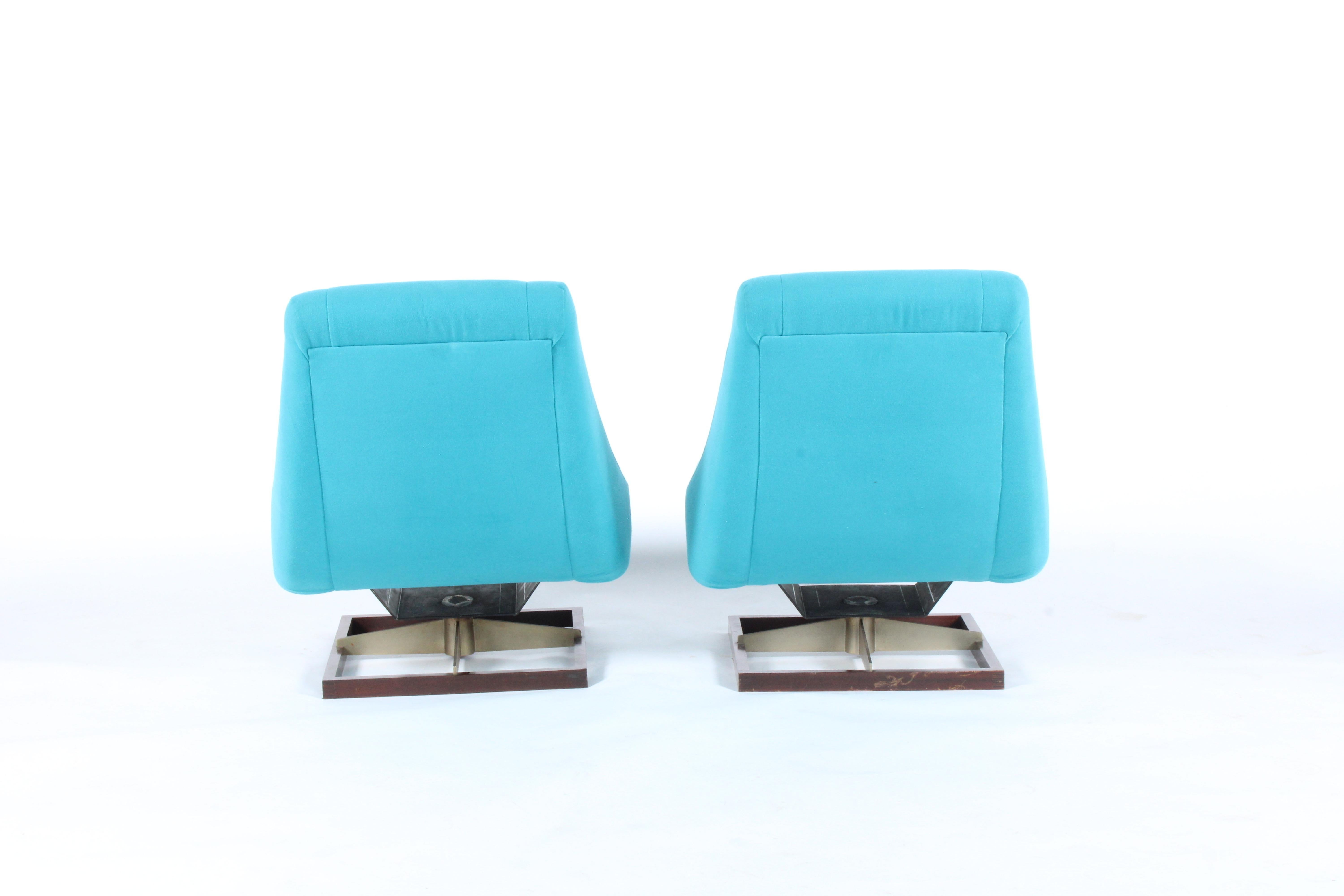 Fin du 20e siècle Paire de remarquables chaises longues italiennes vintage en vente