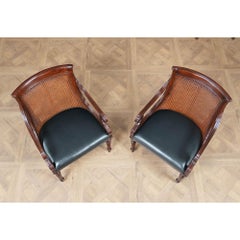PAIR Theodore Alexander Barrel Back Chairs