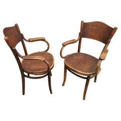 Pair of Thonet Bentwood Chairs, Early 20th Century