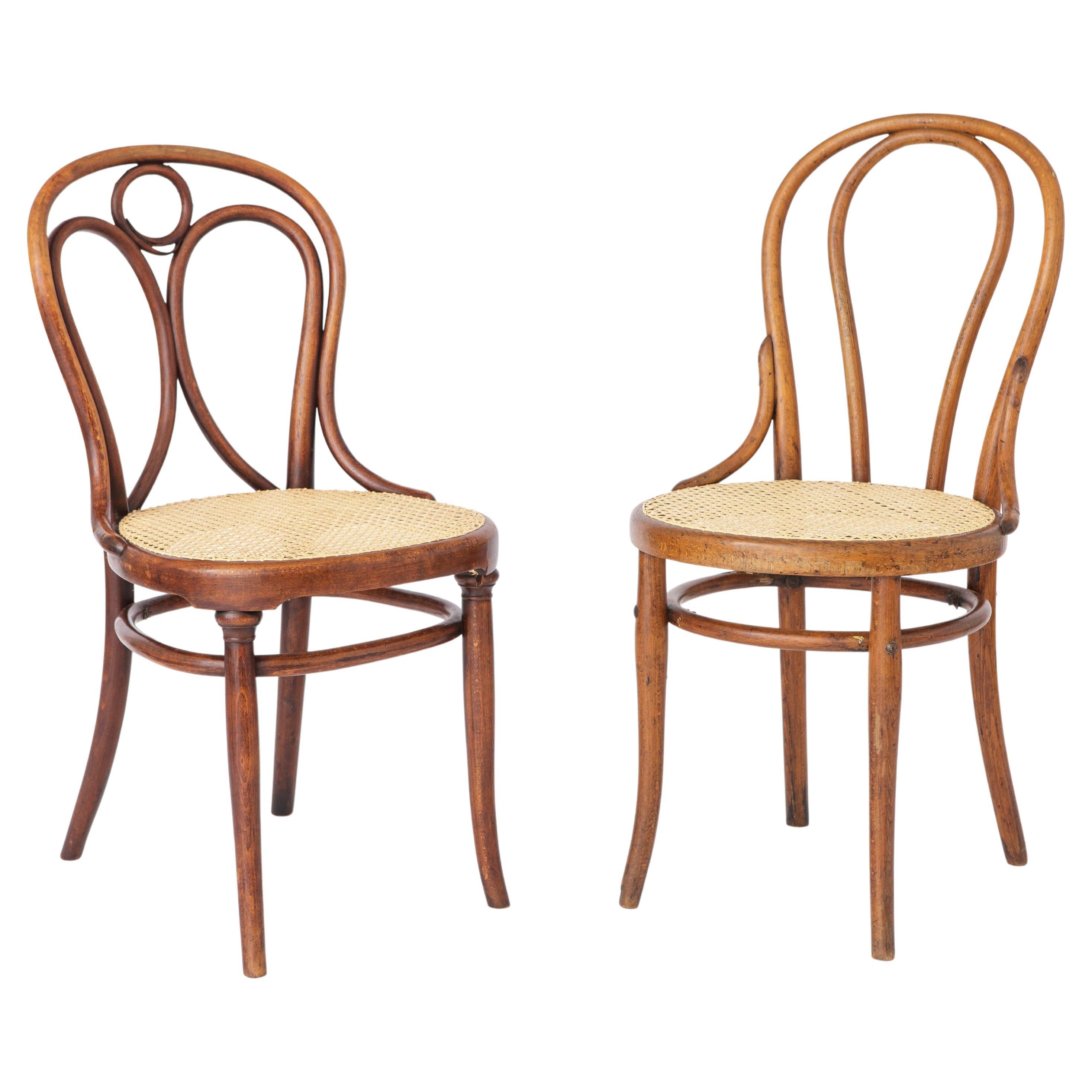 Pair Thonet Chairs No. 18+19  For Sale