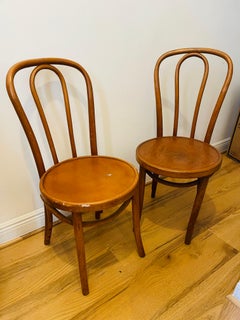 Pair Thonet Style Bentwood Chairs