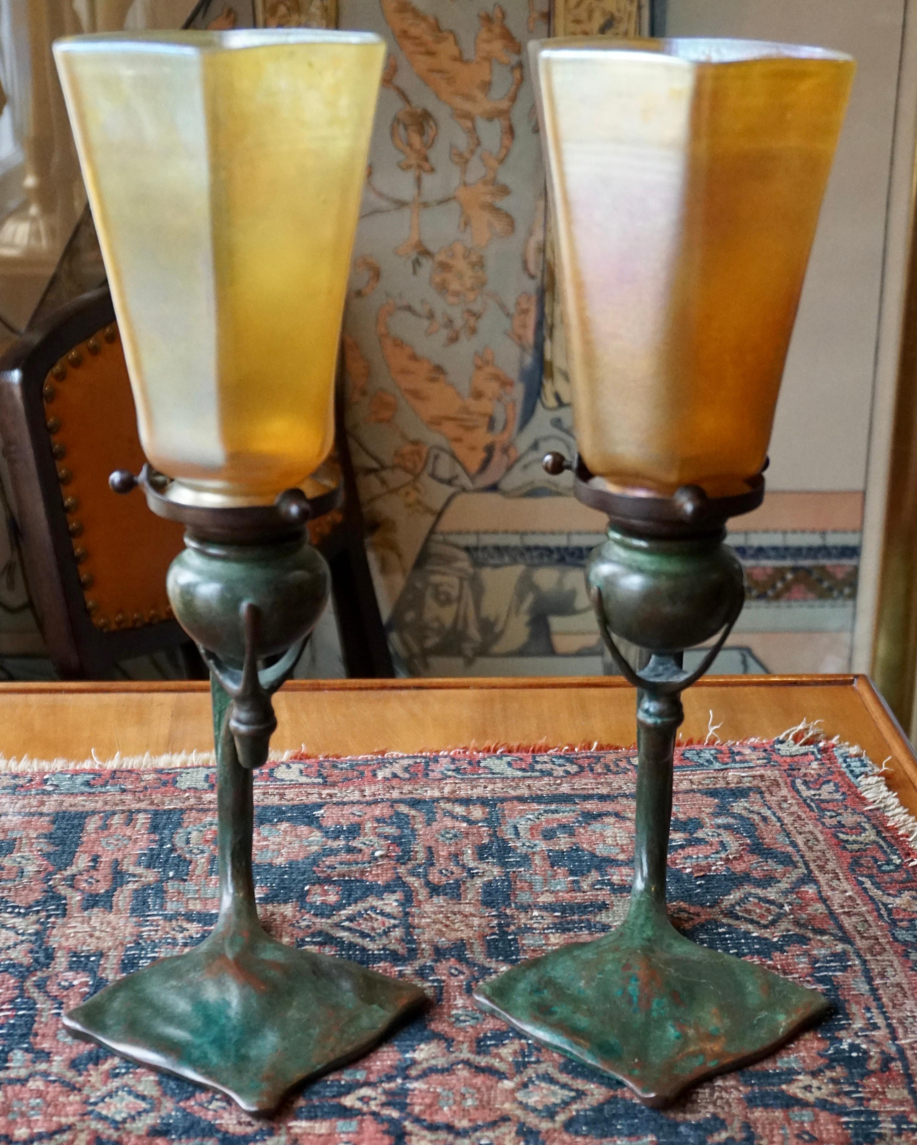 tiffany lamp candle holder