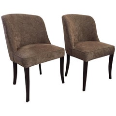 Pair of Tommi Parzinger Chairs/ Captains Dining Chairs Charek Modern