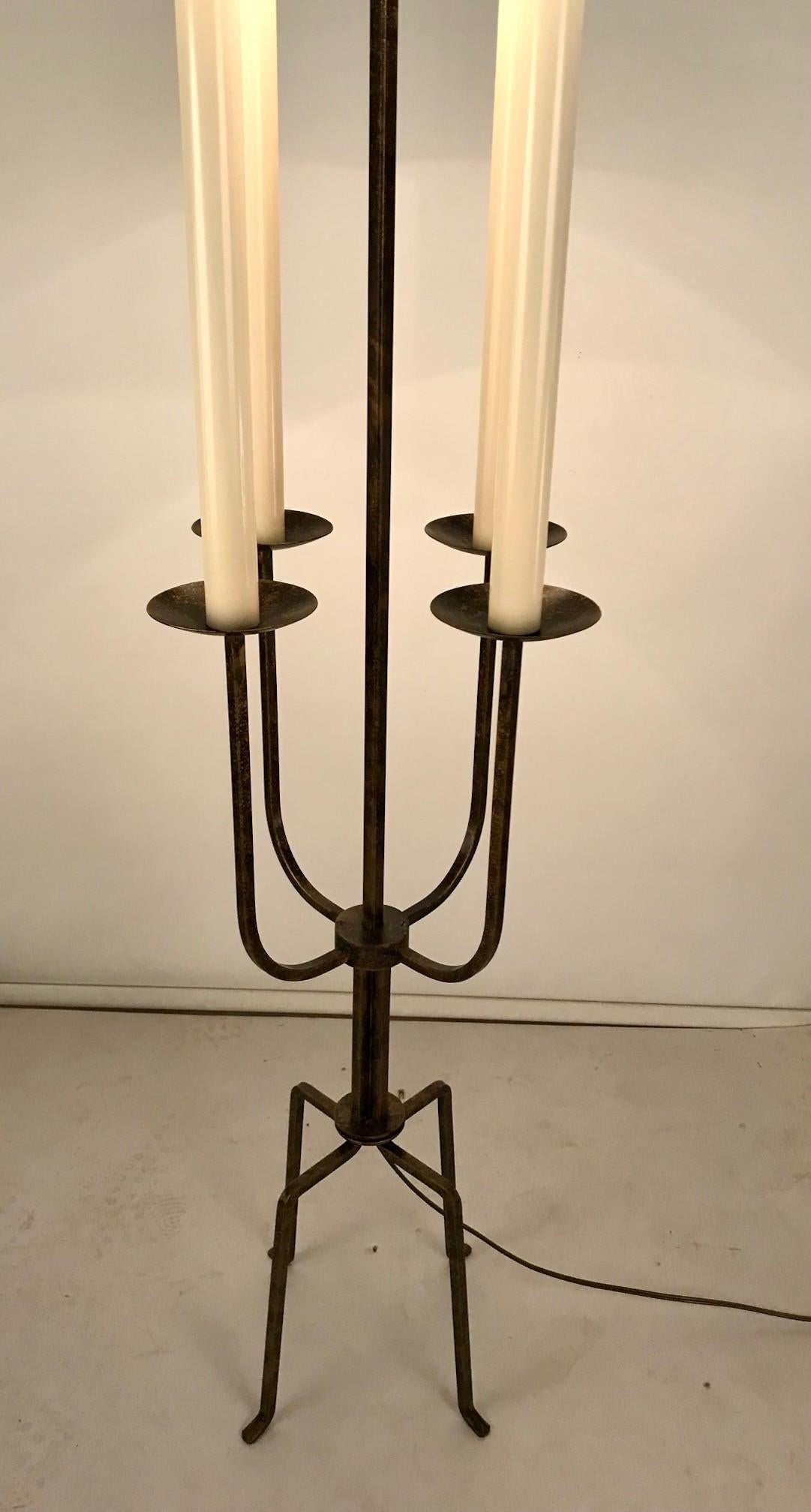Mid-Century Modern Pair Tommi Parzinger of Floor Lamps For Sale