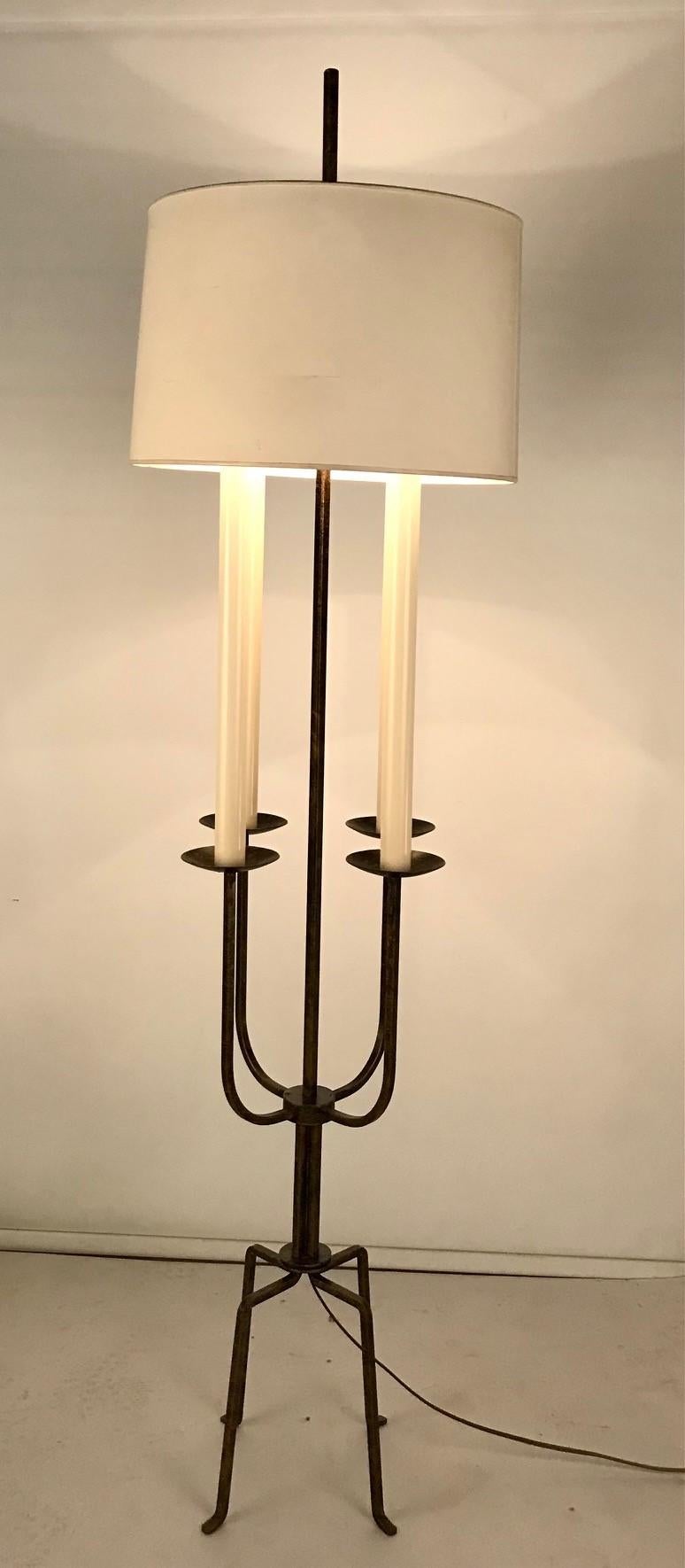 Pair Tommi Parzinger of Floor Lamps For Sale 1