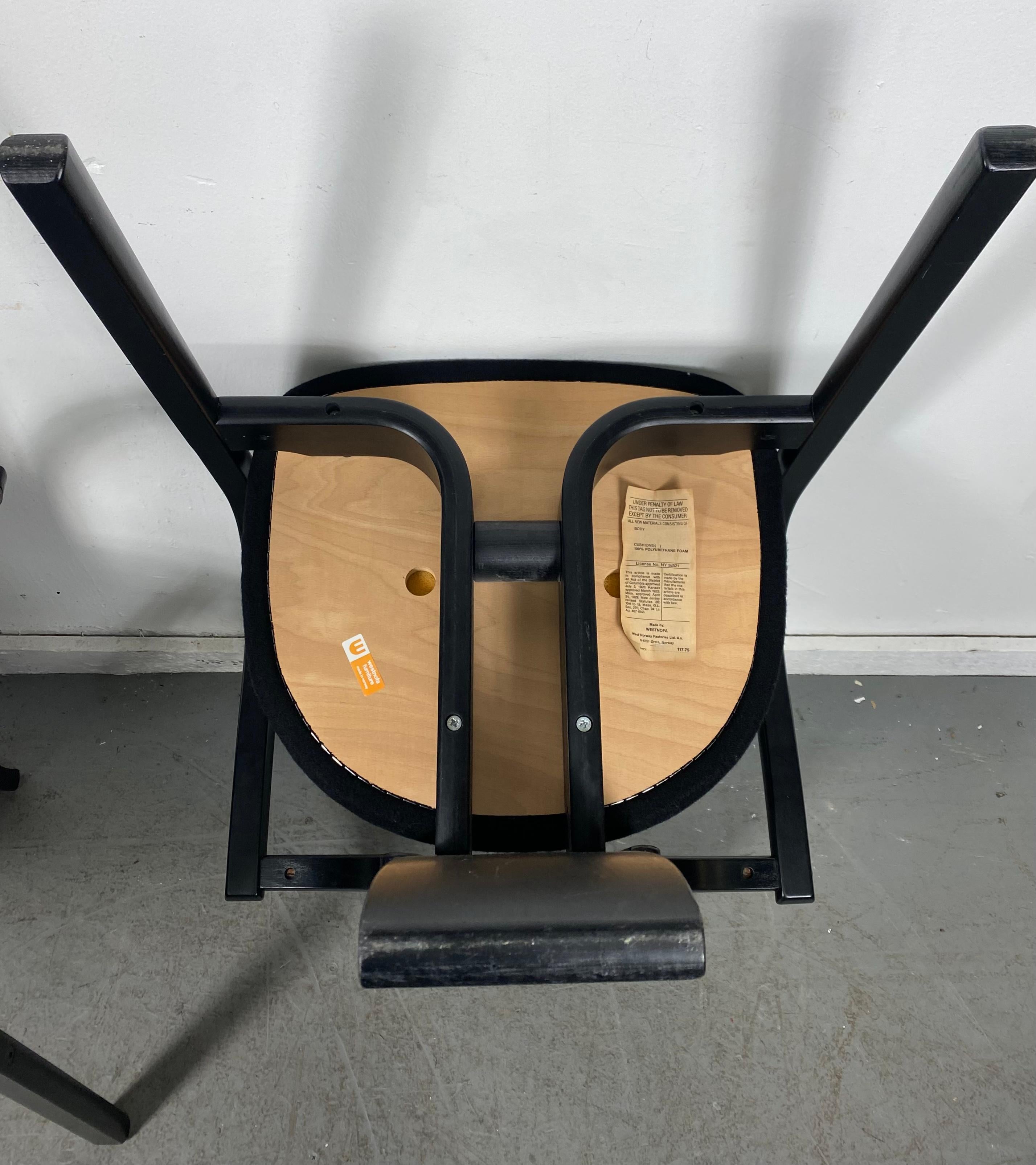 Pair TOTEM Chairs for Westnofa Design by Torstein Nilsen, Norway 1