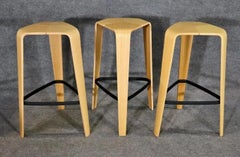 Pair, "Tre" Bar Stools by Davis Furniture